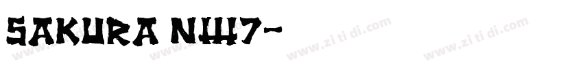 Sakura NW7字体转换